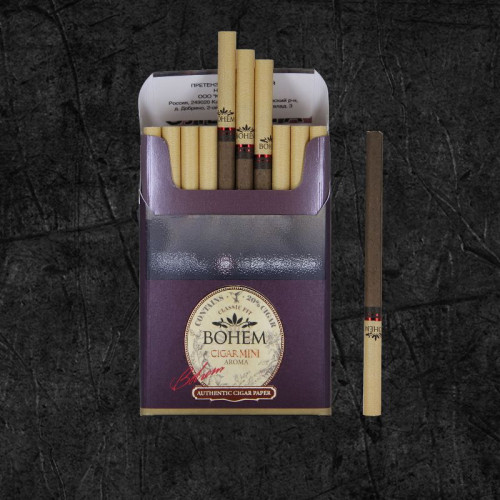 Сигариллы Бохем Сигар Мини Арома (Bohem Cigar Mini - Aroma) Сигариллы со вкусом вишня, формата Мини